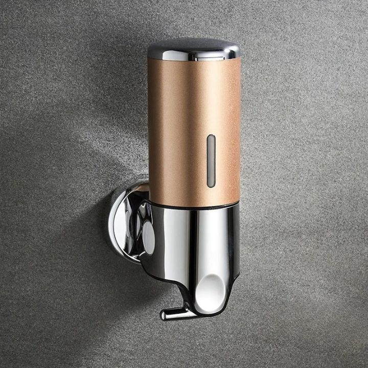 SOAPFORT – Dispensador de jabón de alta calidad, montado en la pared, con un elegante diseño de acero inoxidable