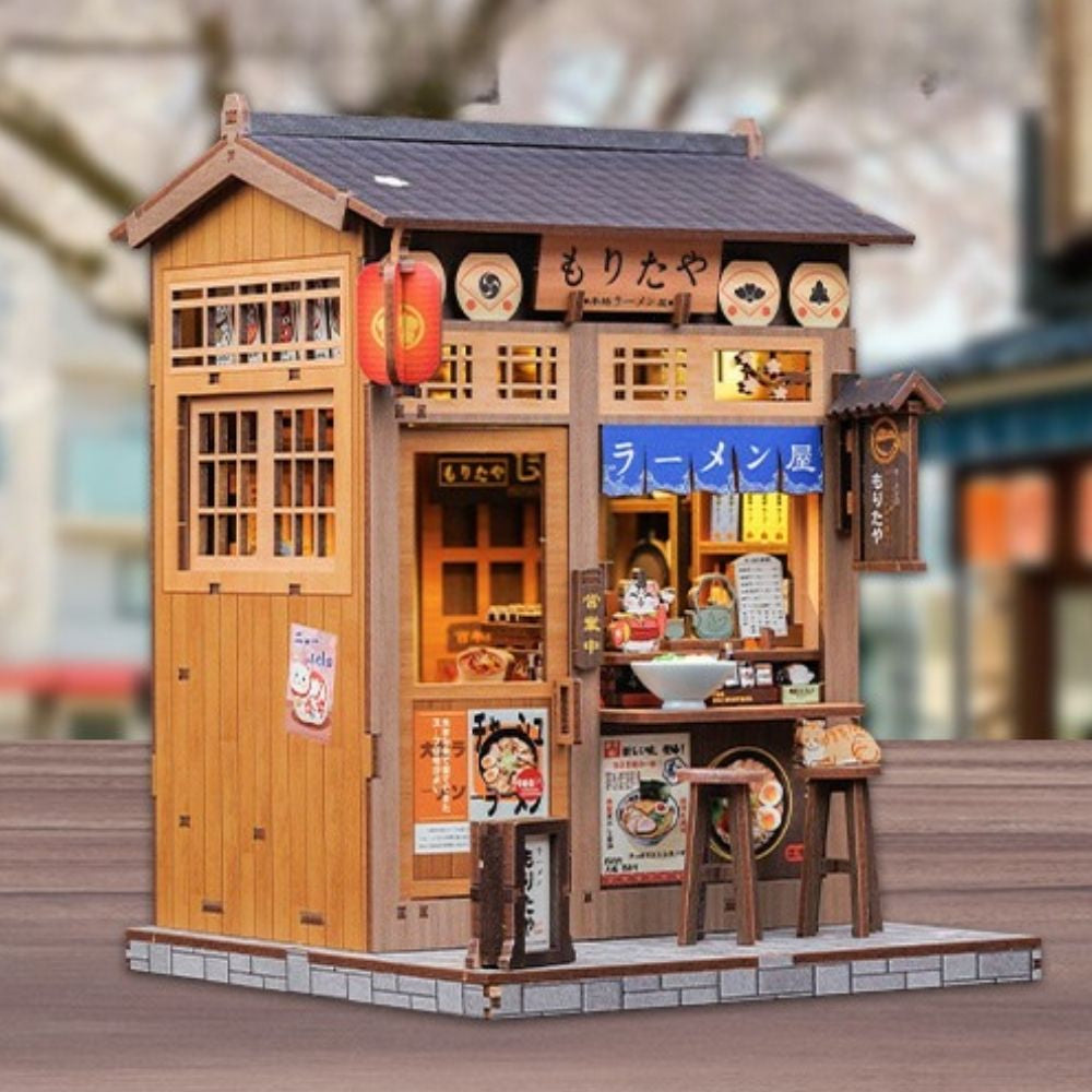 Maqueta Book Nook DIY Restaurante de Ramen de 240 piezas con luz LED