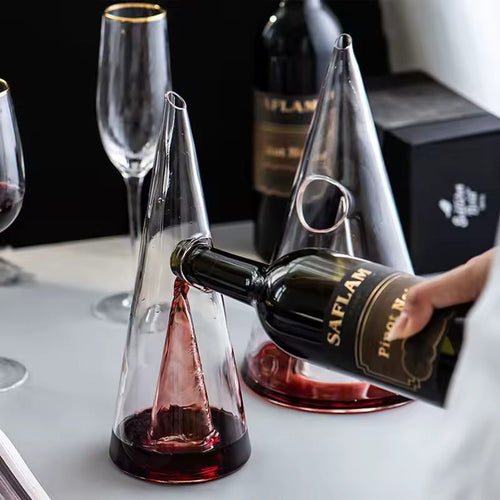 PirámideCristal | Decantador de Vino Transparente