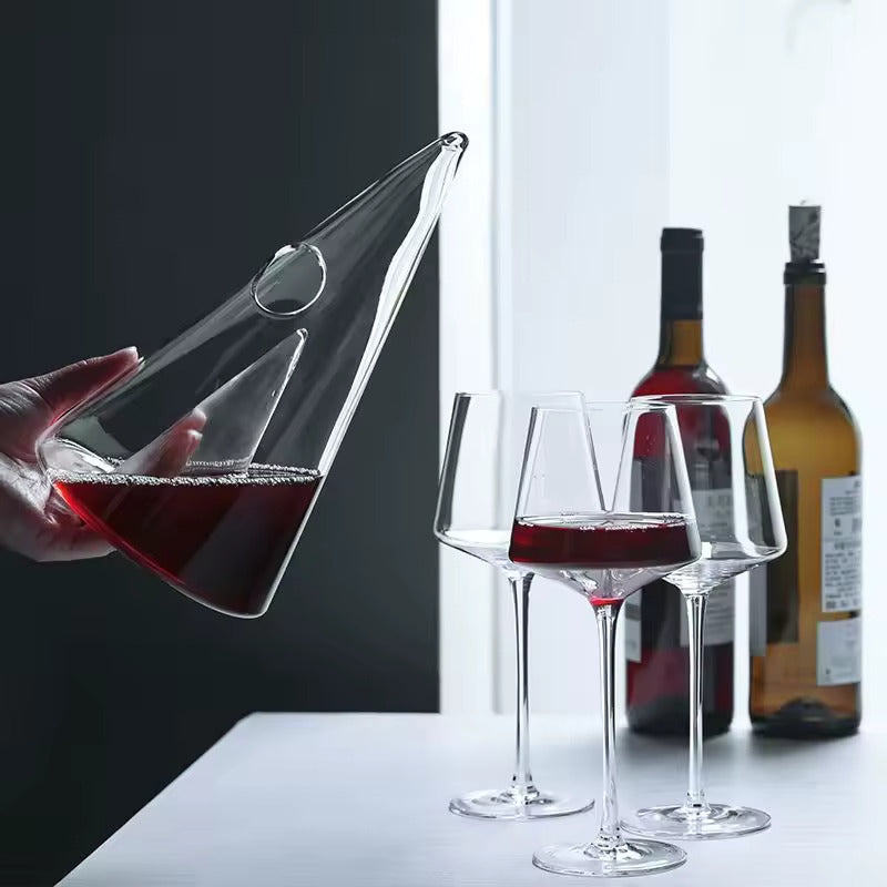 PirámideCristal | Decantador de Vino Transparente