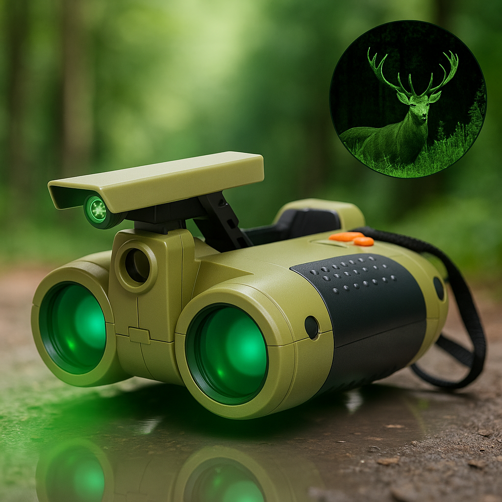 Binoculares de Visión Nocturna para Niños 4x30 Resistentes al Agua