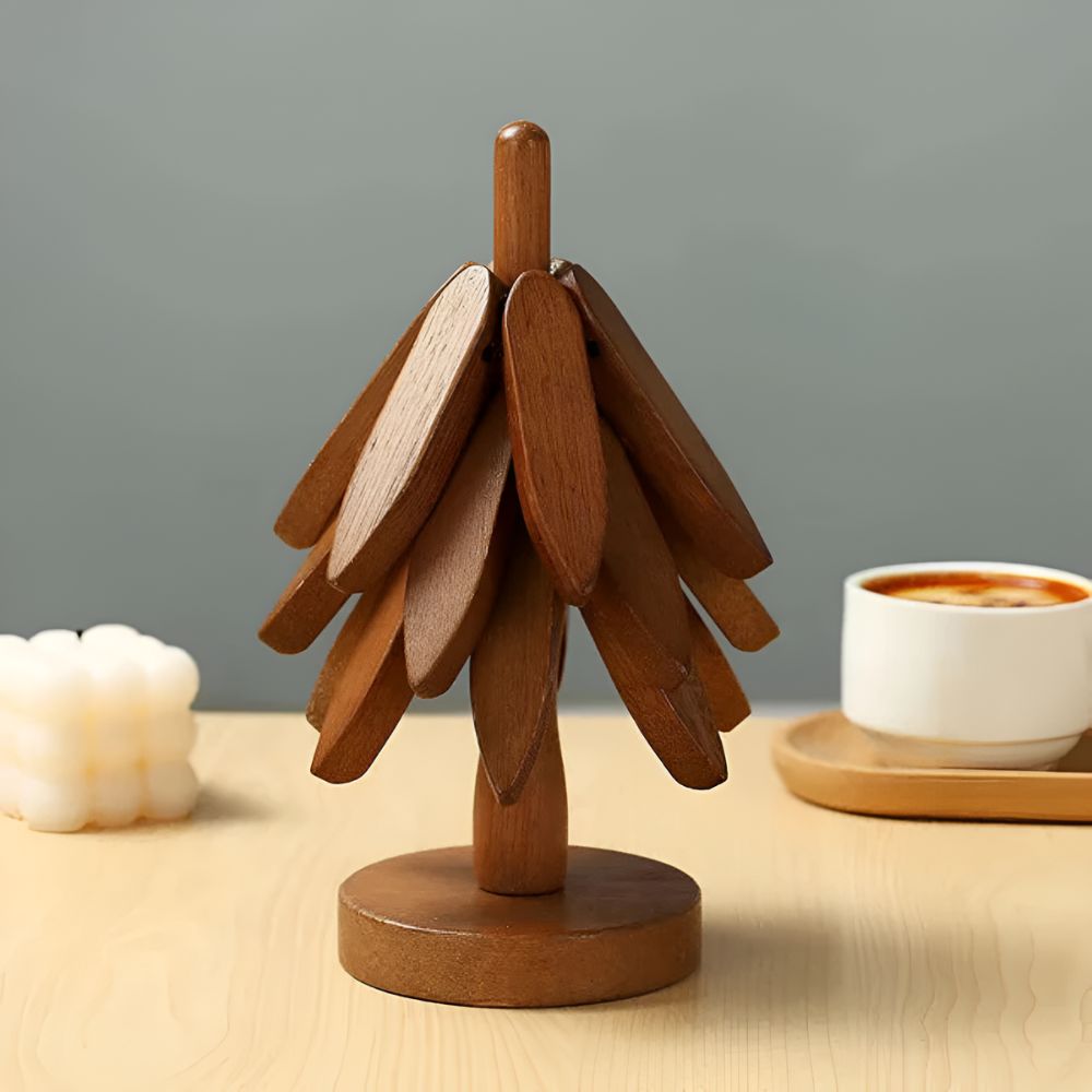 Trivetes de Madera Plegables | Set de 3 Piezas