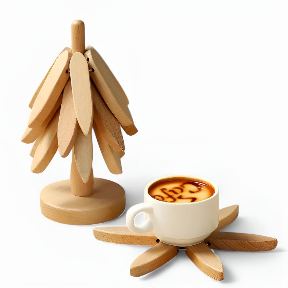 Trivetes de Madera Plegables | Set de 3 Piezas