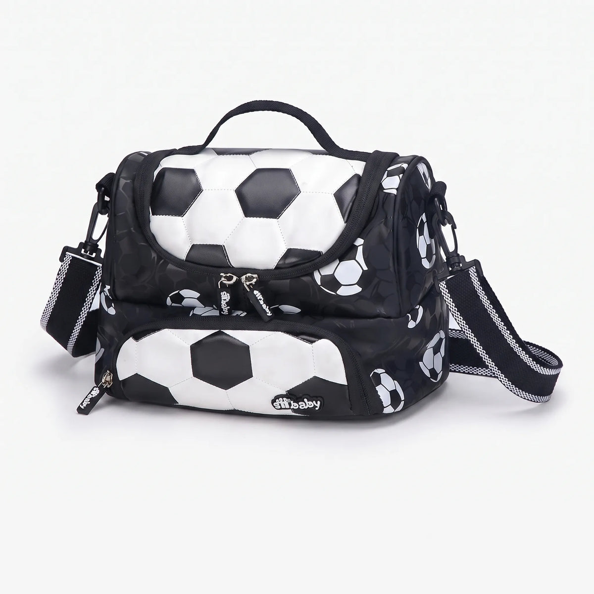 Mochila Escolar Infantil con Bolsillo Frontal de Balón de Fútbol