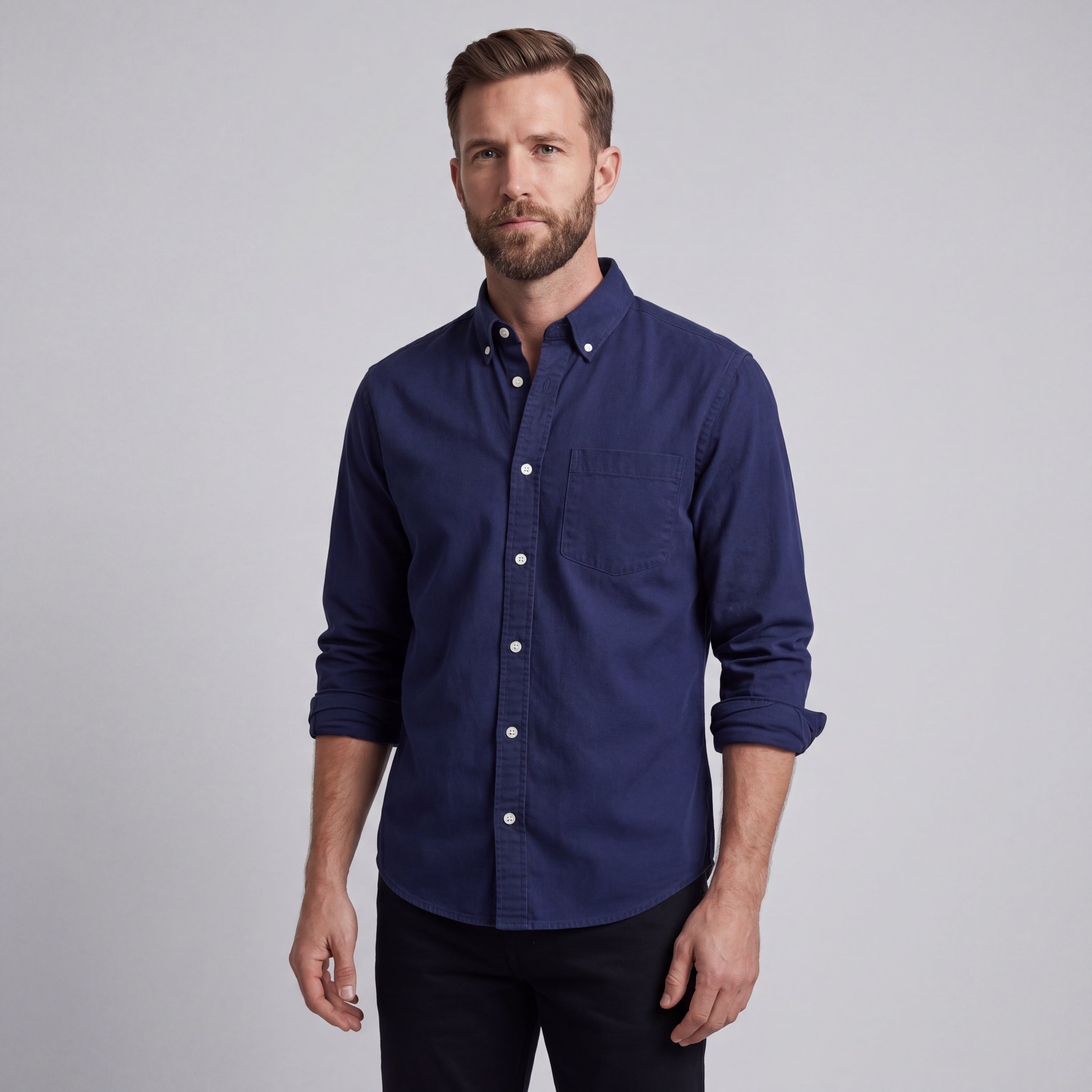 KIKO | CAMISA CASUAL-CHIC - Azul Marino Oscuro
