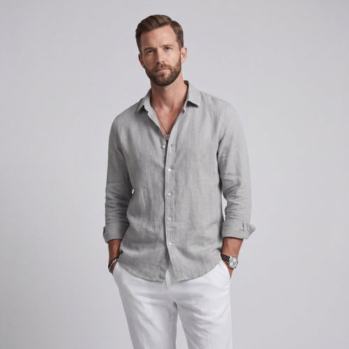 Camisa de Verano Holgada Hombre Christofer – Lino Suave