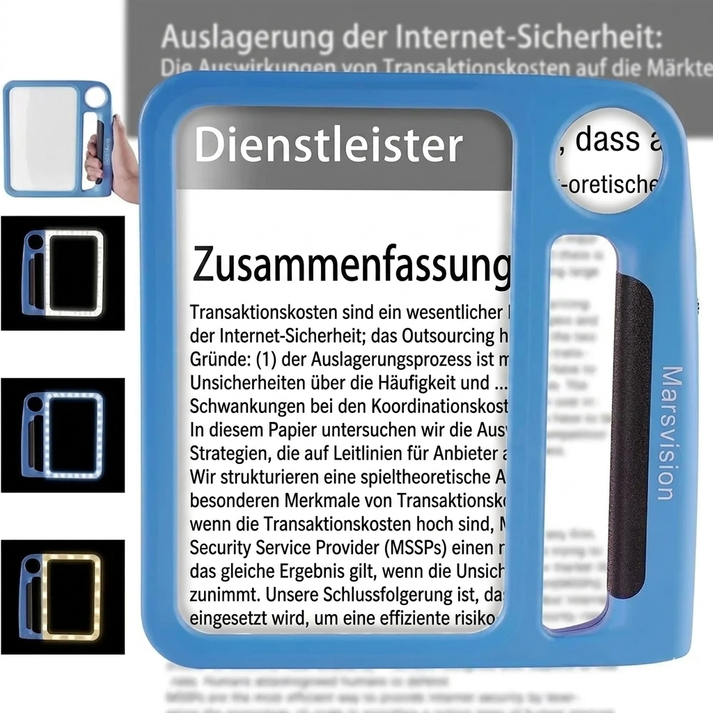 Loupe LED avec éclairage, grossissement 5x et 10x, 48 LED pour une lecture sans effort