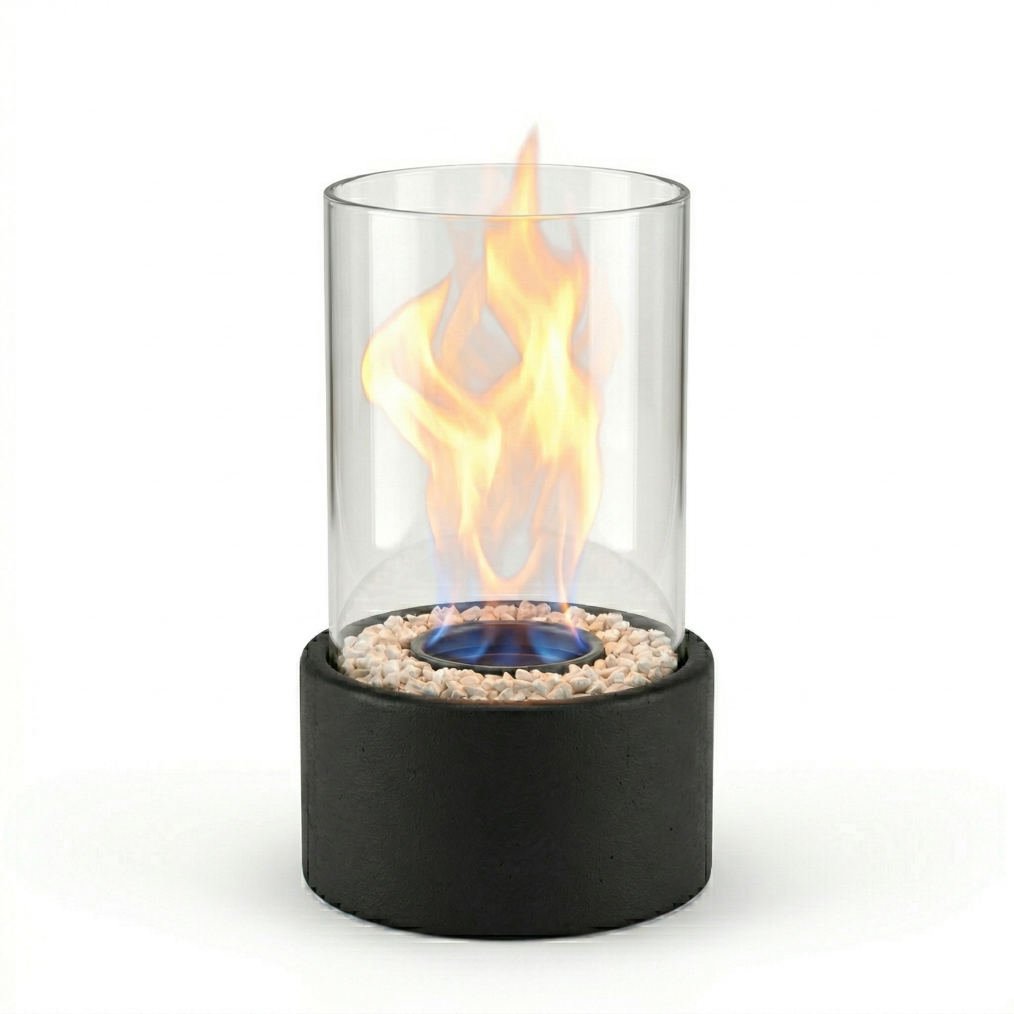 Lumara - Chimeneas de bioetanol de sobremesa con Llama Auténtica - Interior y Exterior
