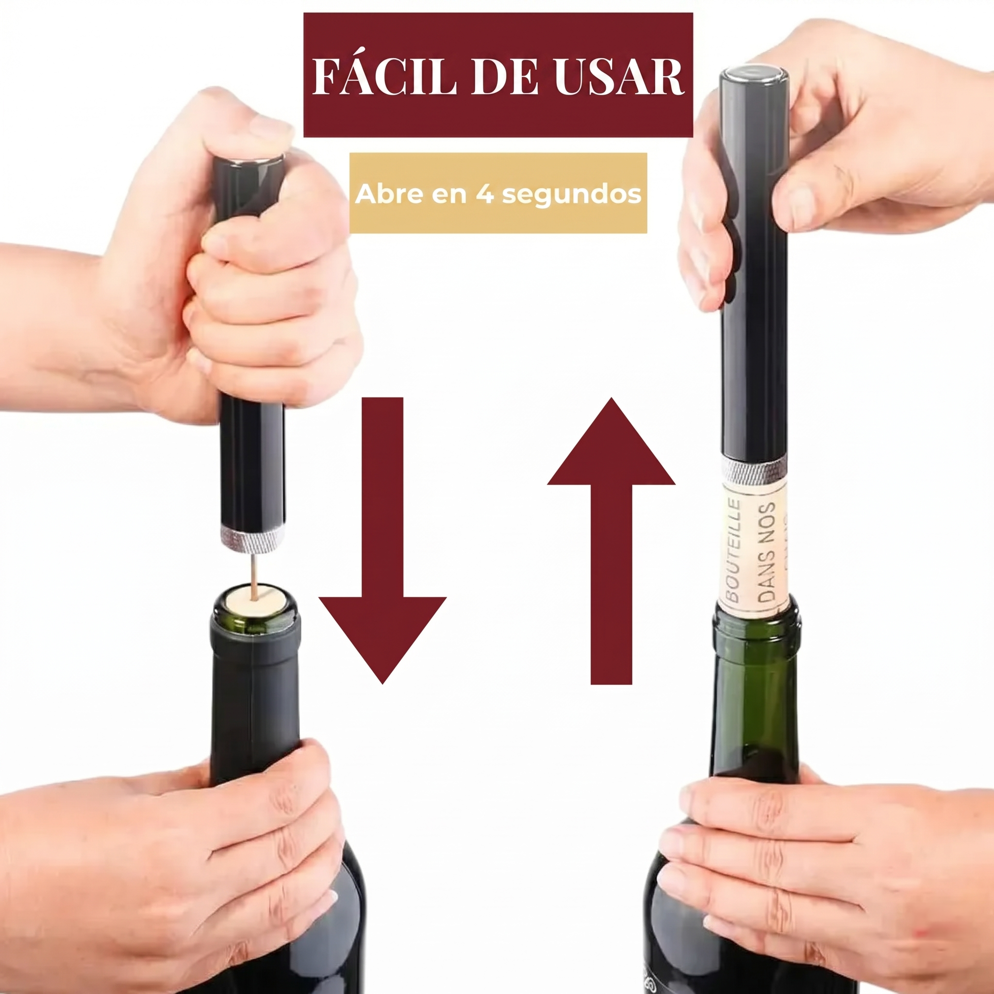AirPop Descorchador de Vino por Presión de Aire