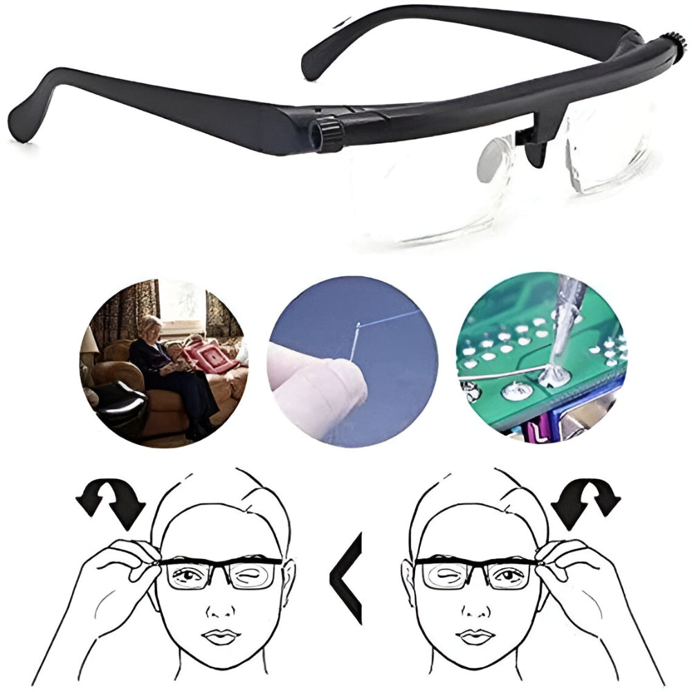 Gafas con Enfoque Ajustable para Lectura y Visión de Cerca y Lejos