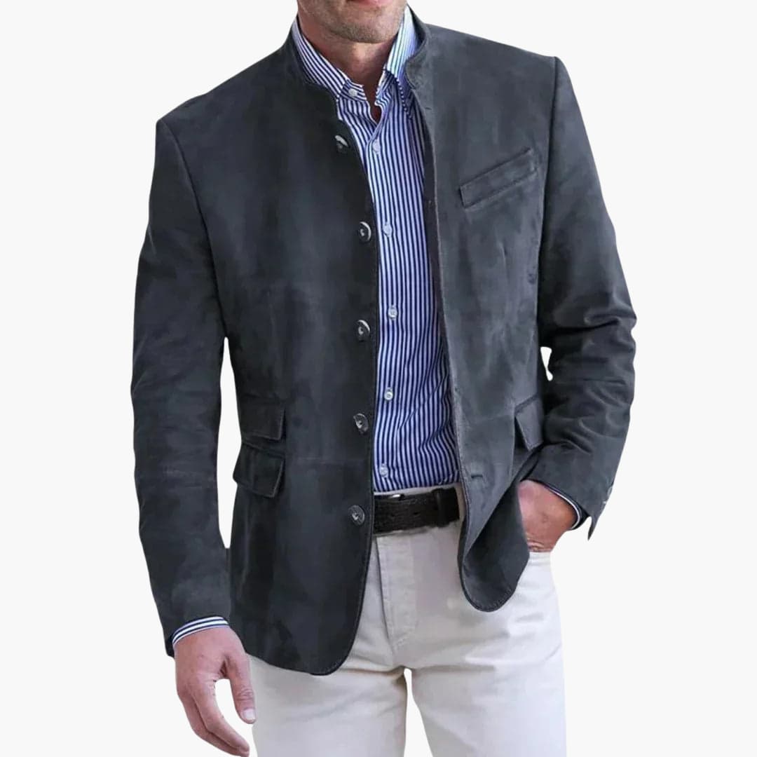 Blazer para Hombre | Cuello Alto y Estilo Elegante