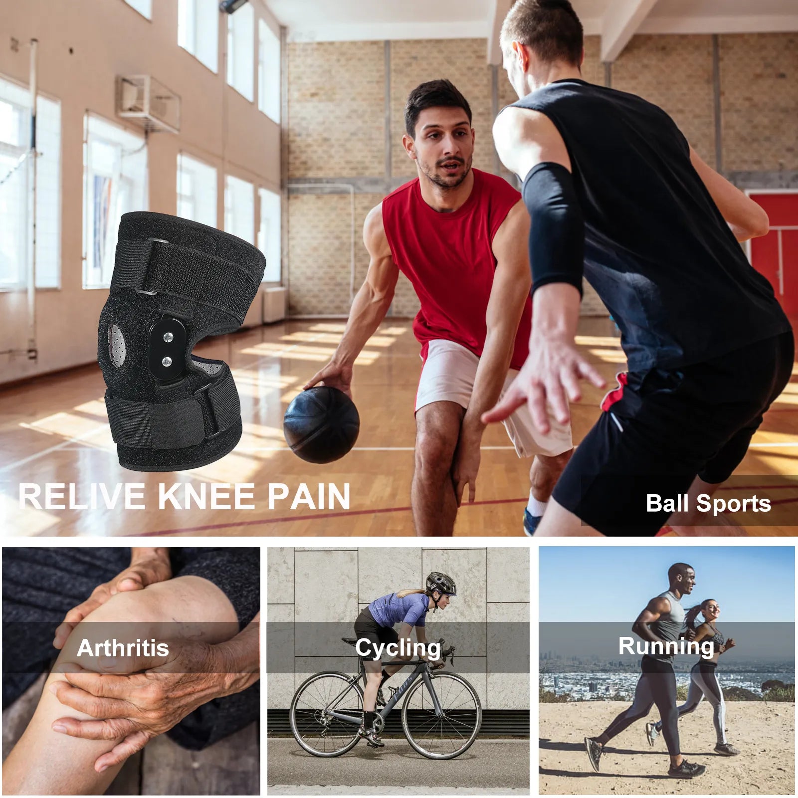 Férula para la Rodilla - Ajustable y con Bisagra - Soporte Óptimo