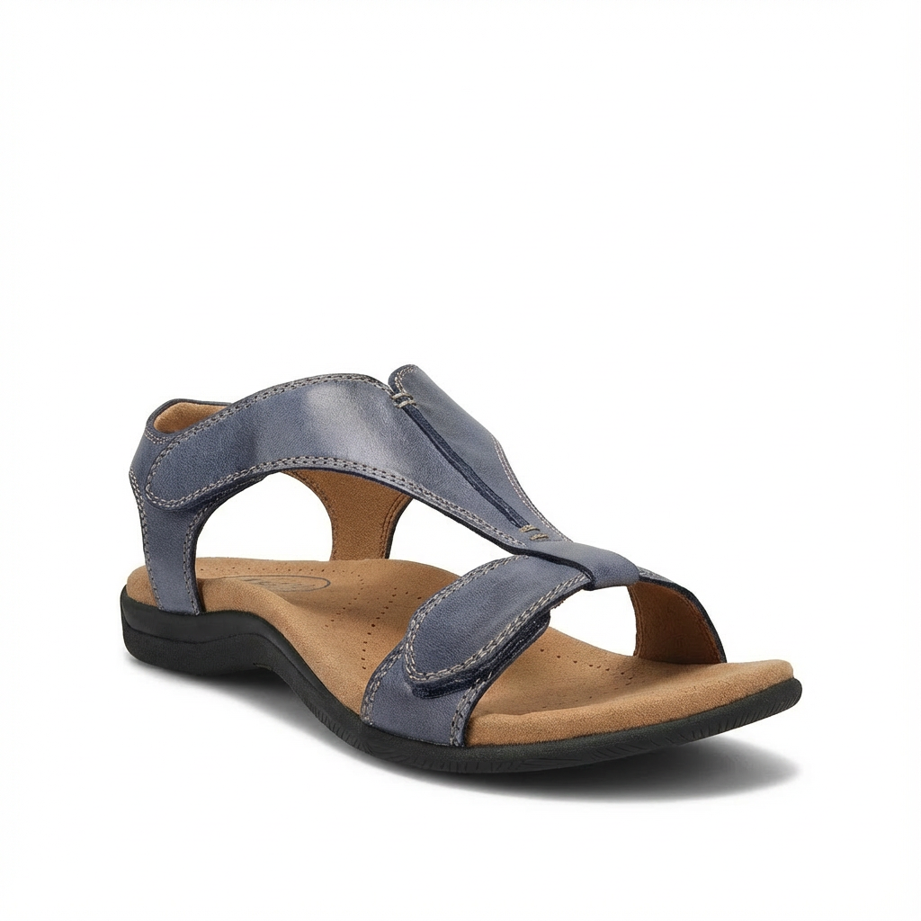 Sandalias Ortopédicas Mujer Diseño En T Cierre Ajustable