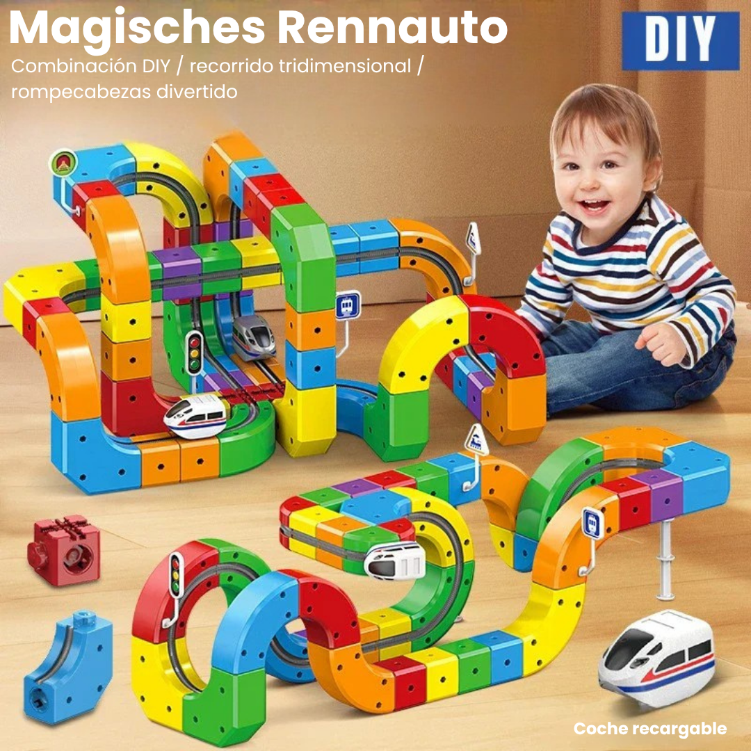 CuboRail DIY – Pista de construcción creativa para niños