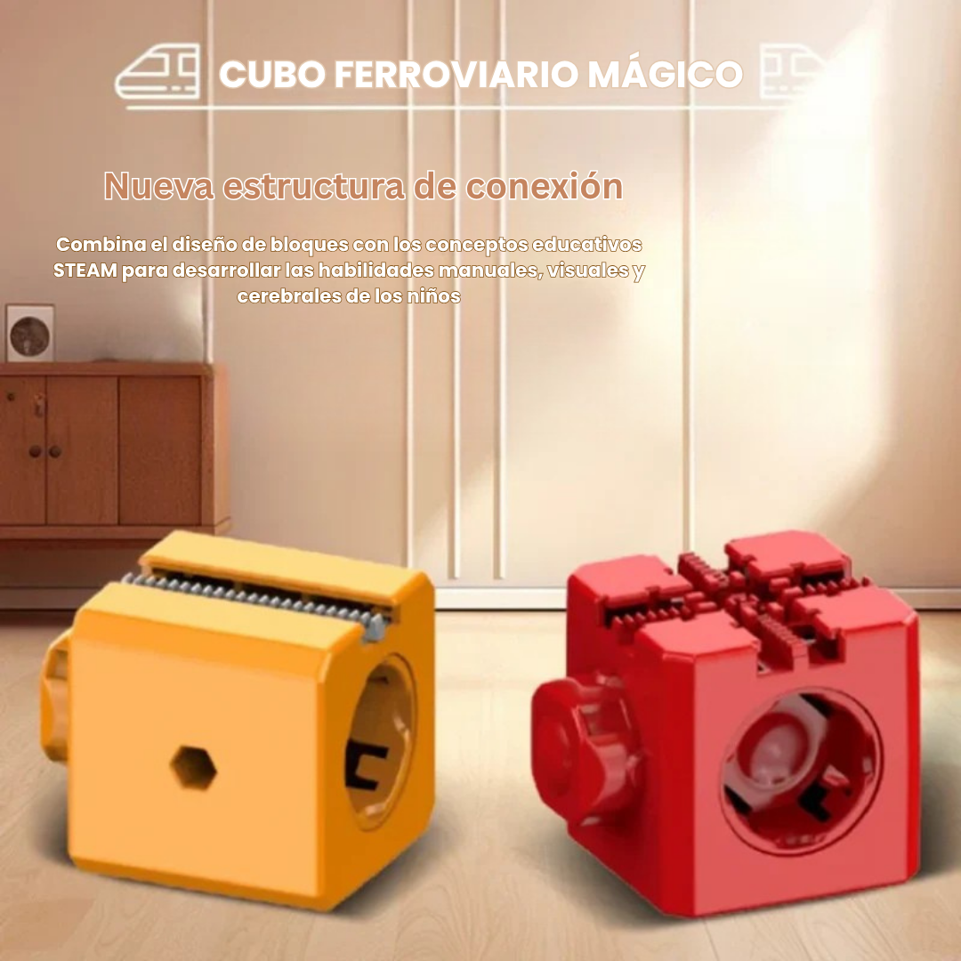 CuboRail DIY – Pista de construcción creativa para niños