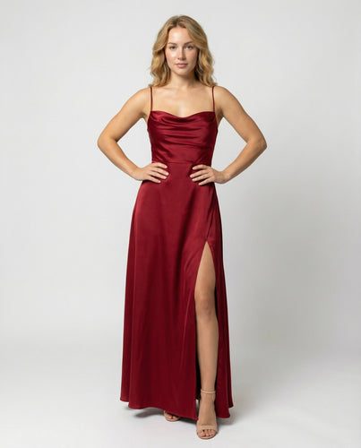 Maxi Vestido para Mujer | Caída Elegante y Abertura Lateral