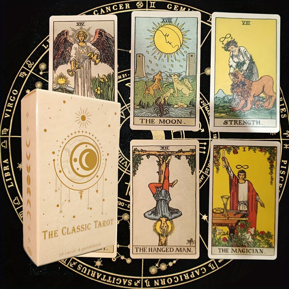 MysticTarot - Juego de Cartas del Tarot Clásico de 78 Cartas