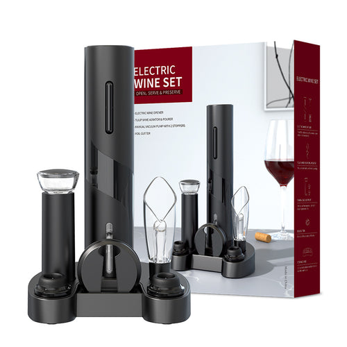 Sacacorchos Eléctrico Automático - Abridor de Vino Recargable USB con Cortacápsulas