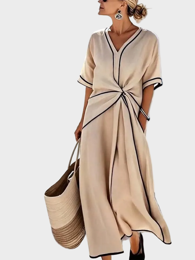 Vestido Suelto para Mujer | Corte Cómodo y Drapeado