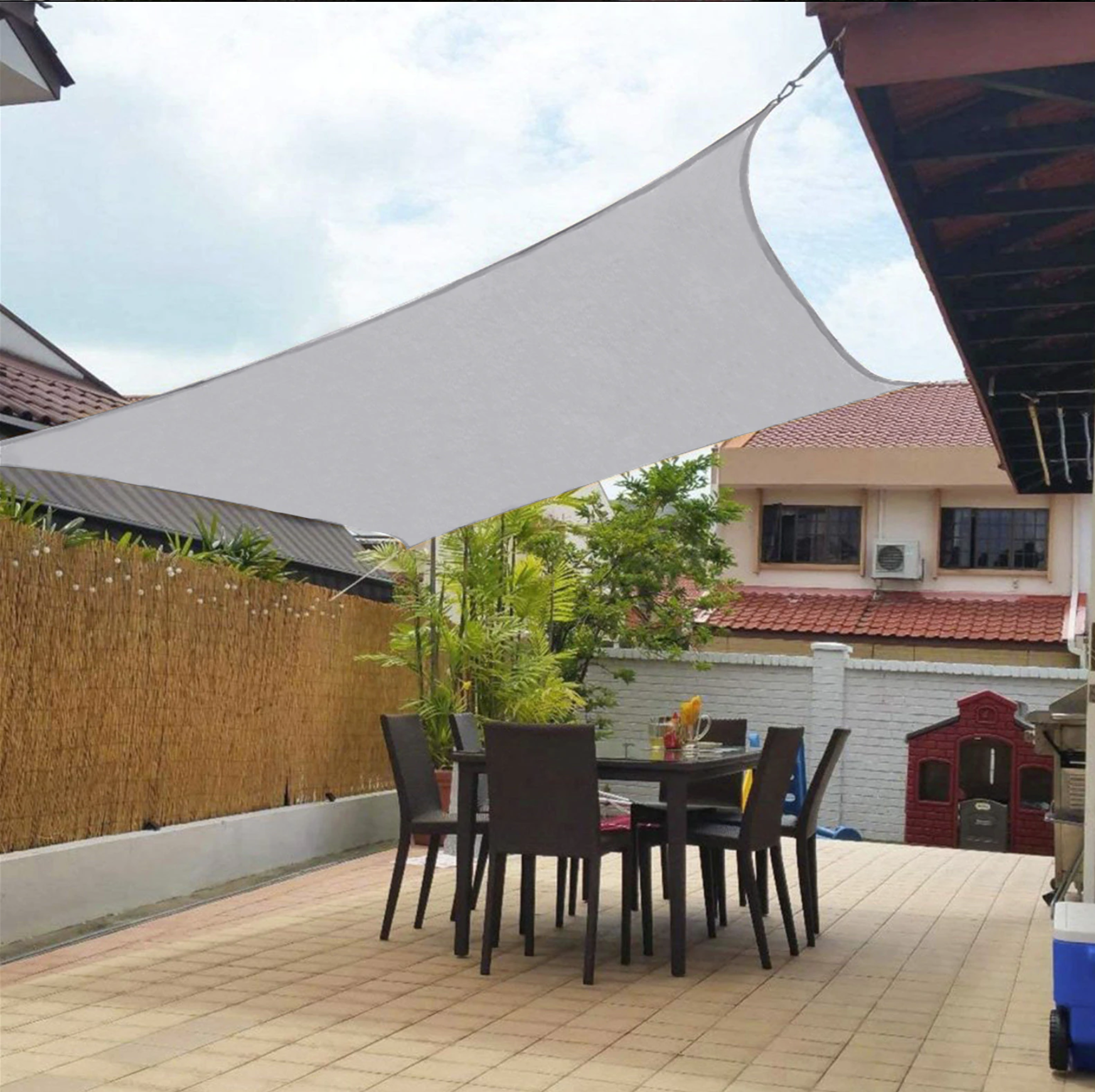 Toldo de Sombra Exterior para Patio y Jardín