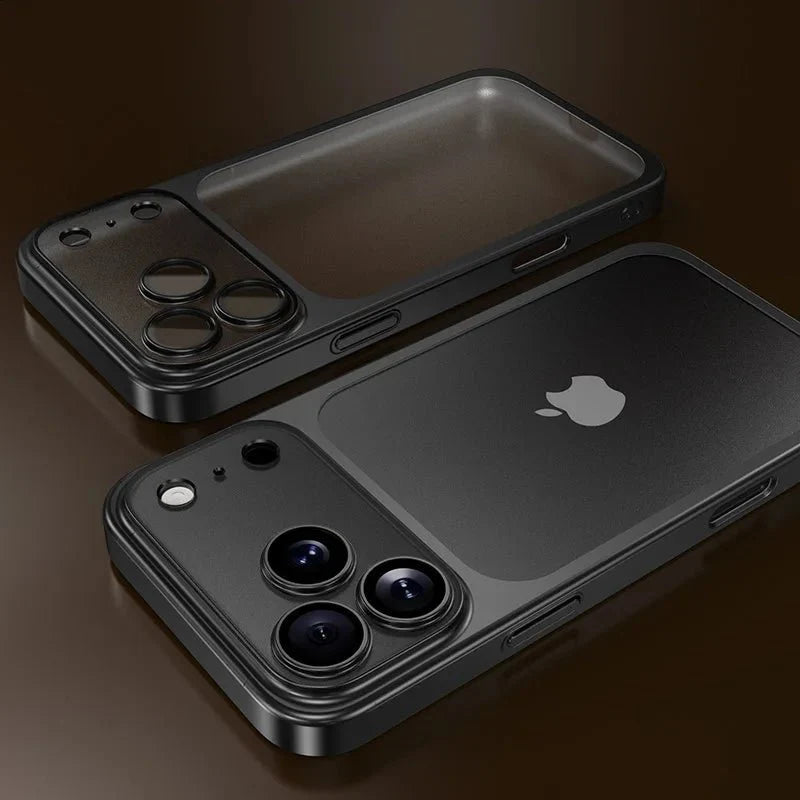 Funda para iPhone 17 Transparente Antigolpes con Borde Metalizado