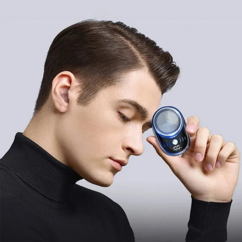 Afeitadora Eléctrica Portátil Hombre Mujer – 3 Cabezales Rotativos, Impermeable, Silenciosa, Recargable USB