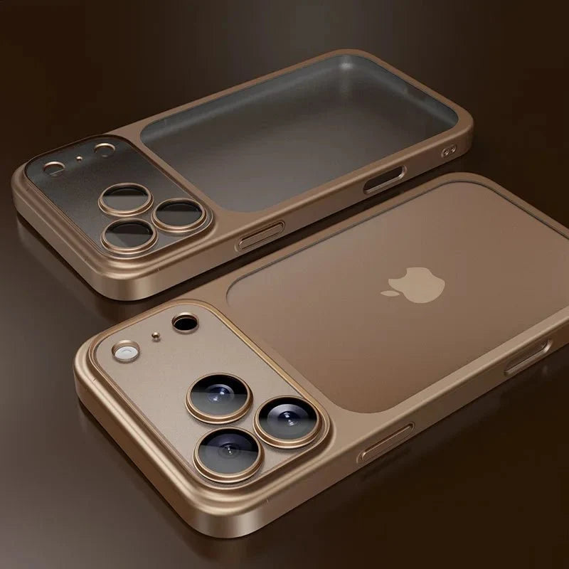 Funda para iPhone 17 Transparente Antigolpes con Borde Metalizado