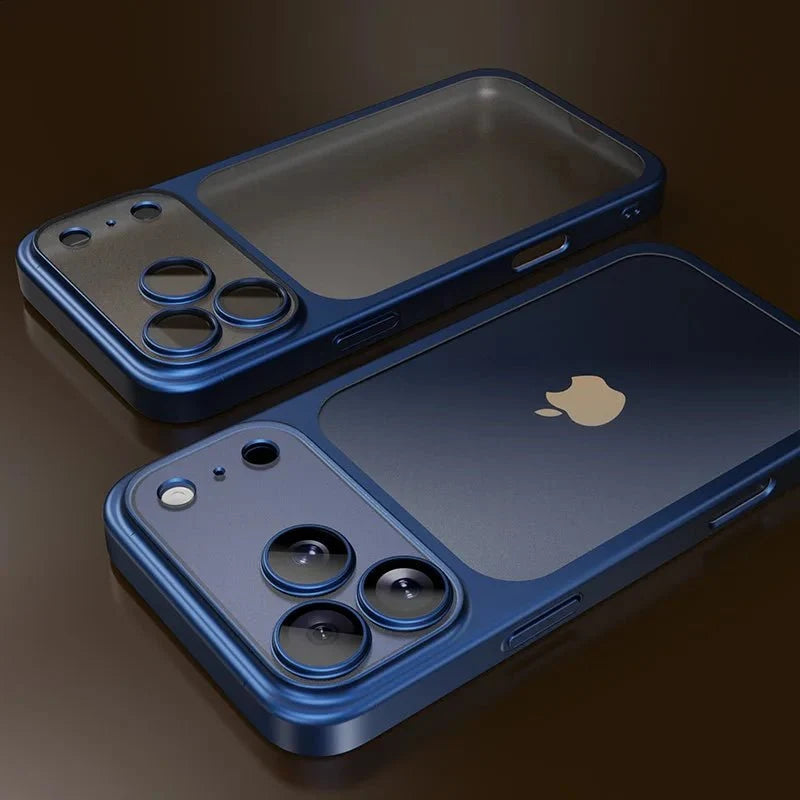 Funda para iPhone 17 Transparente Antigolpes con Borde Metalizado