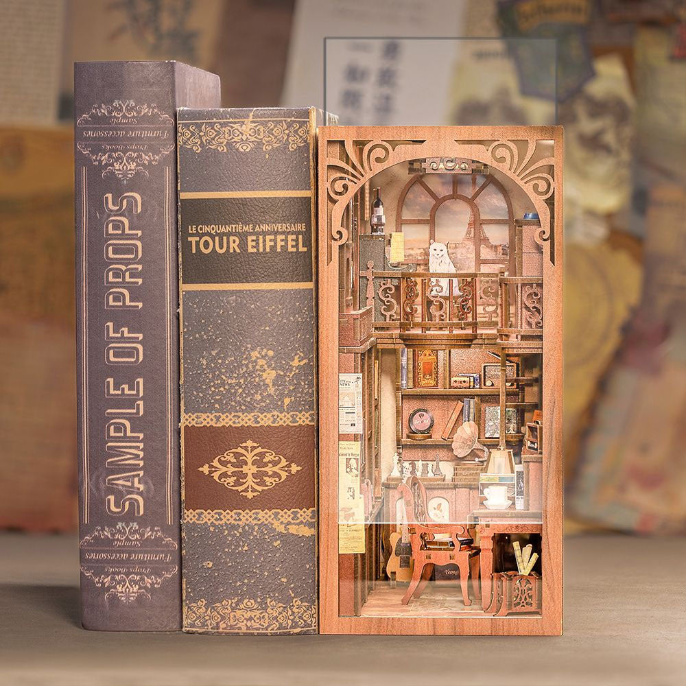 Maqueta Book Nook DIY The Secret Rhythm de 355 piezas con luz LED