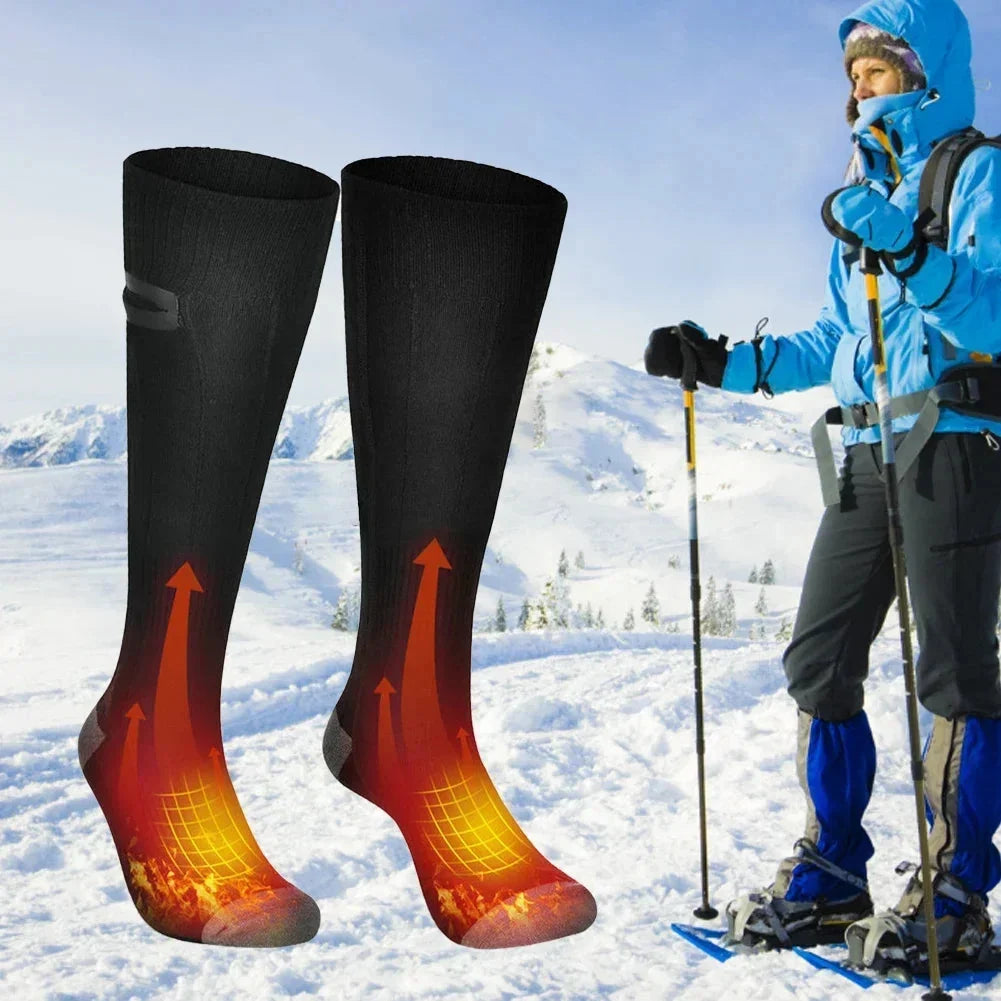 Calcetines calefactables con 3 niveles de calor y batería de 4000 mAh
