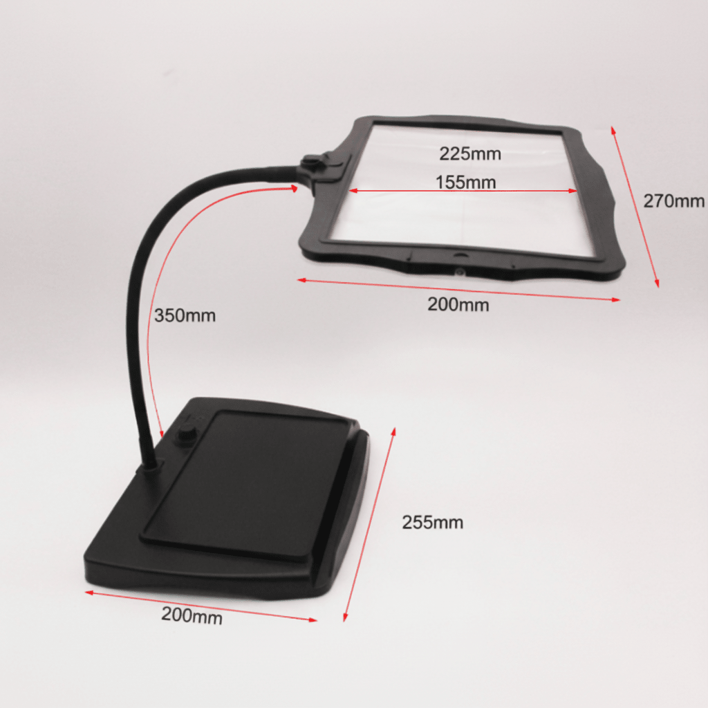 HANDWERK LUX – Lupa de mesa con LED para trabajos precisos y detalles claros