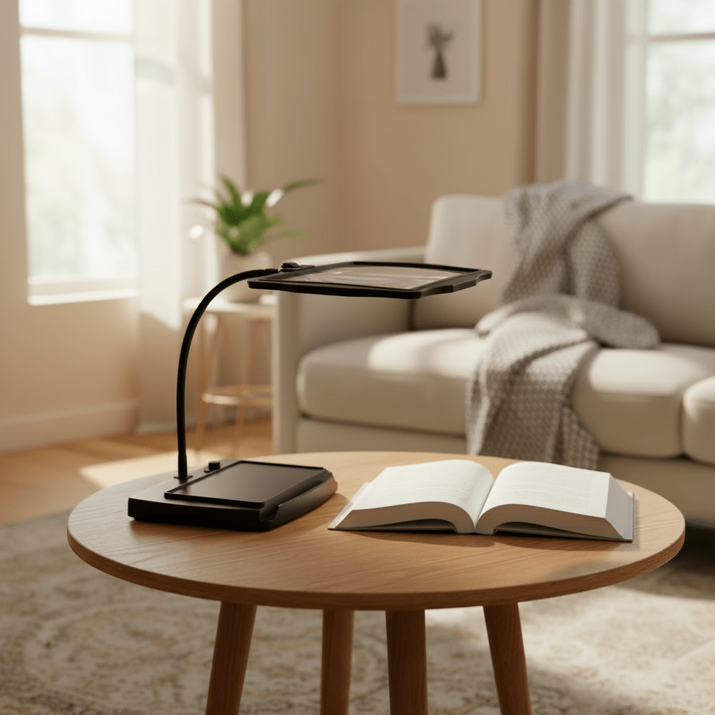 HANDWERK LUX – Lupa de mesa con LED para trabajos precisos y detalles claros