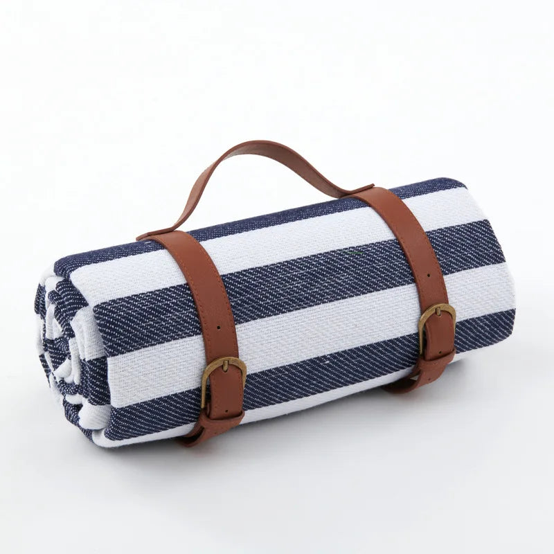 Manta de Picnic Impermeable a Cuadros con Asa de Transporte