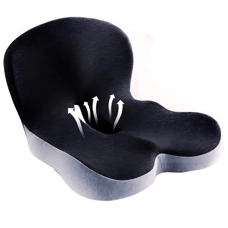 Cojín de Asiento Ergonómico de Espuma Viscoelástica Antideslizante