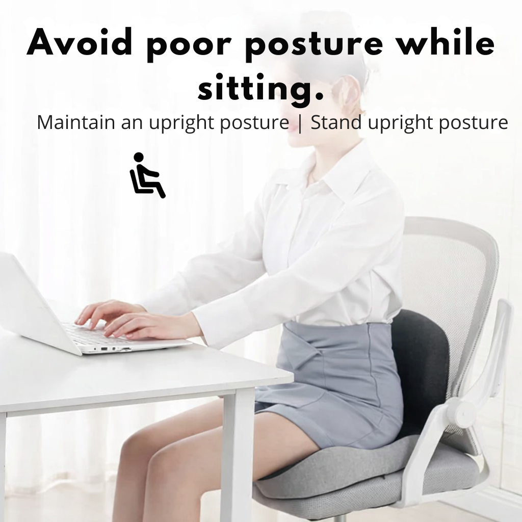 Cojín de Asiento Ergonómico de Espuma Viscoelástica Antideslizante