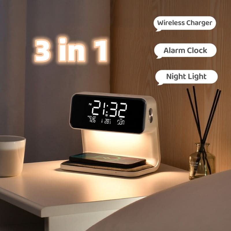 KlarBlick – Reloj despertador LCD claro con función de atenuación