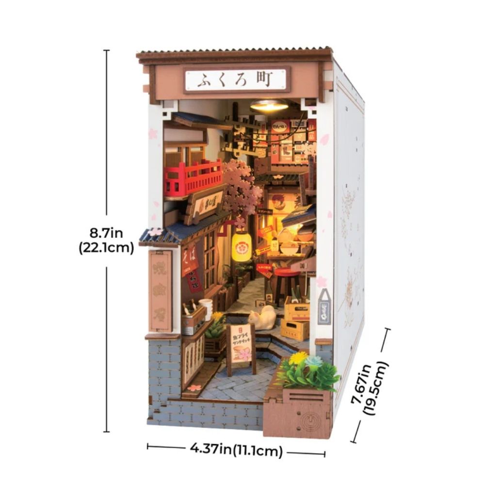 Maqueta Book Nook DIY Sakura Wine Alley de 249 piezas con luz LED