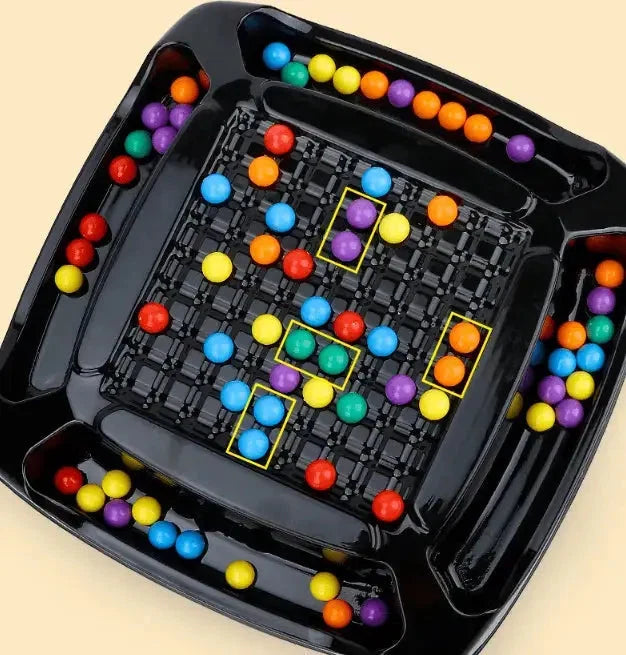 Jeu de stratégie de société avec 80 billes colorées pour toute la famille