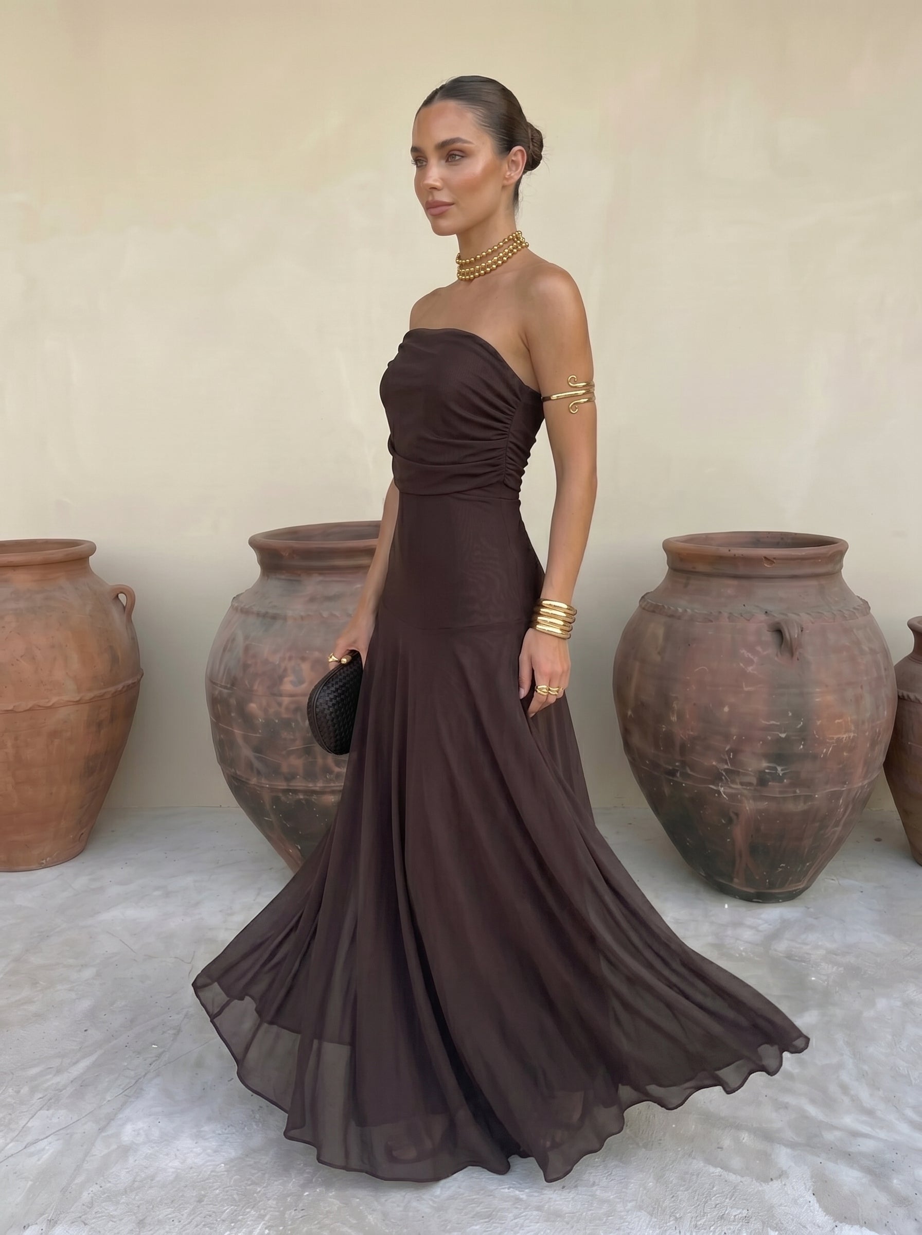 Vestido Valencia Maxi sin Tirantes