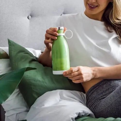 Batidora Portátil Inalámbrica para Smoothies con Batería USB y Cuchillas de Acero Inoxidable