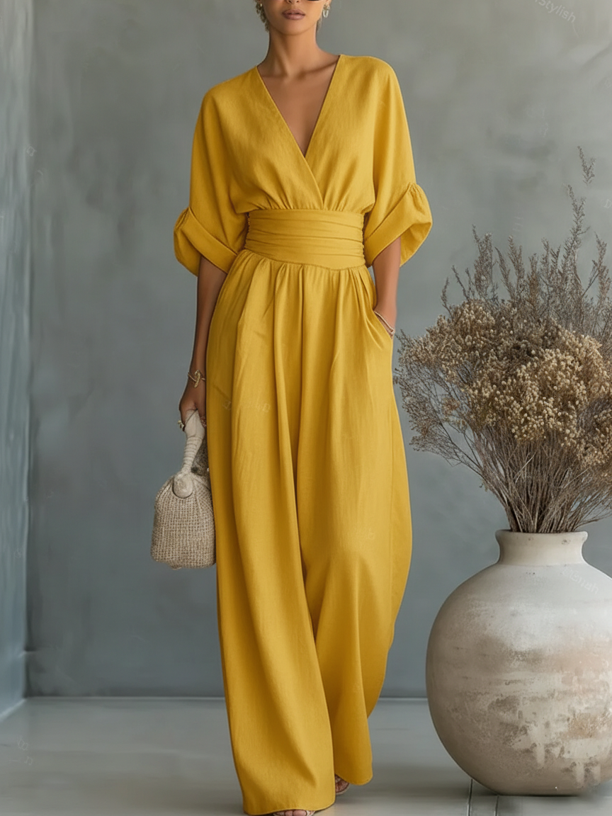 Mono para Mujer | Escote en V, Estilo Minimalista