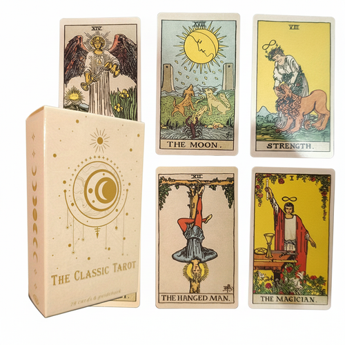 MysticTarot - Juego de Cartas del Tarot Clásico de 78 Cartas