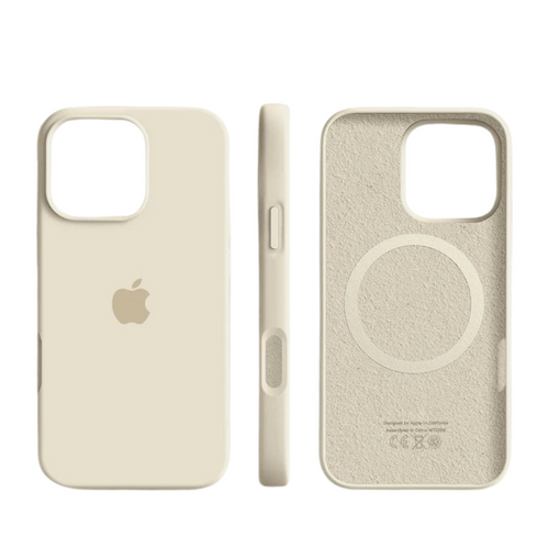 Funda de silicona para iPhone con MagSafe – Resistente a los impactos – Forro suave – Calidad premium