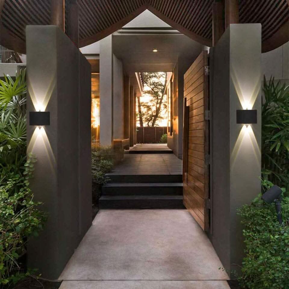 Lámpara de pared exterior LED a prueba de agua – Iluminación exterior elegante y eficiente en energía de aluminio