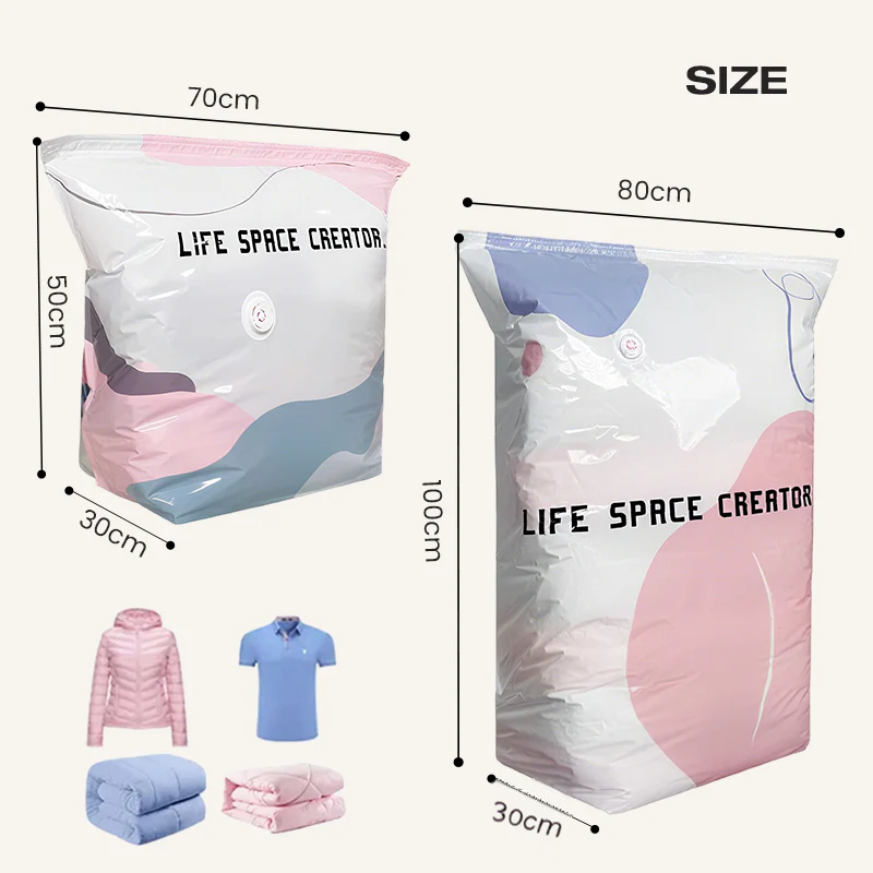 Bolsas de almacenamiento al vacío para ropa y ropa de cama
