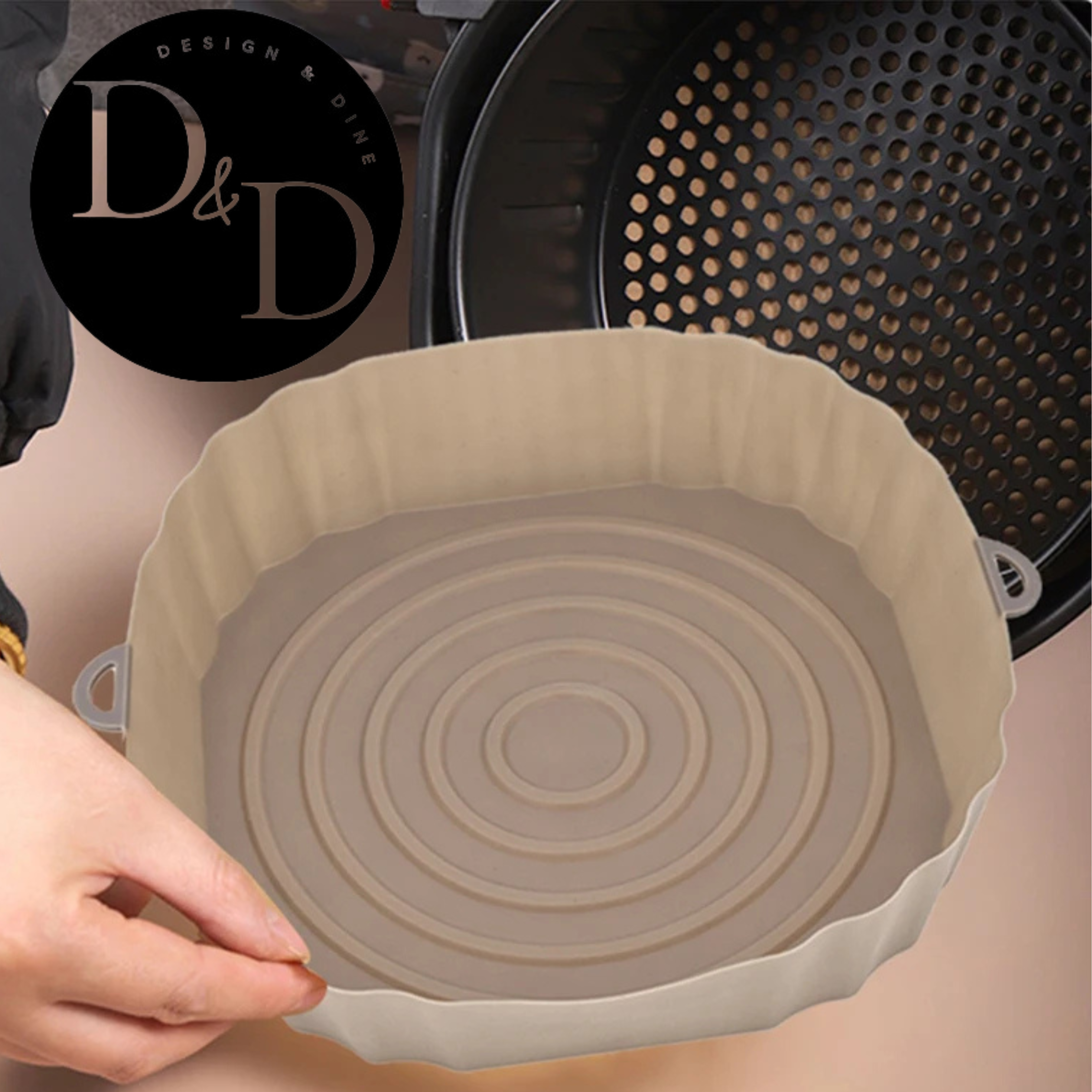 ChefFlex – Recipientes de silicona reutilizables para freidora de aire