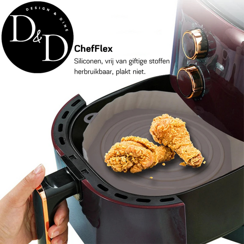 ChefFlex – Recipientes de silicona reutilizables para freidora de aire