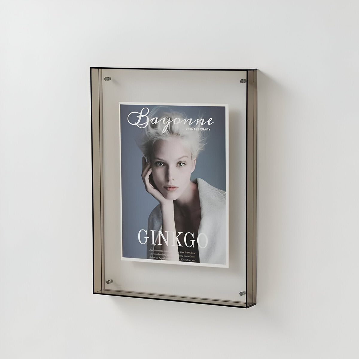Marco de Fotos Acrílico de Doble Capa para Pared o Mesa en 9 Colores y 5 Tamaños