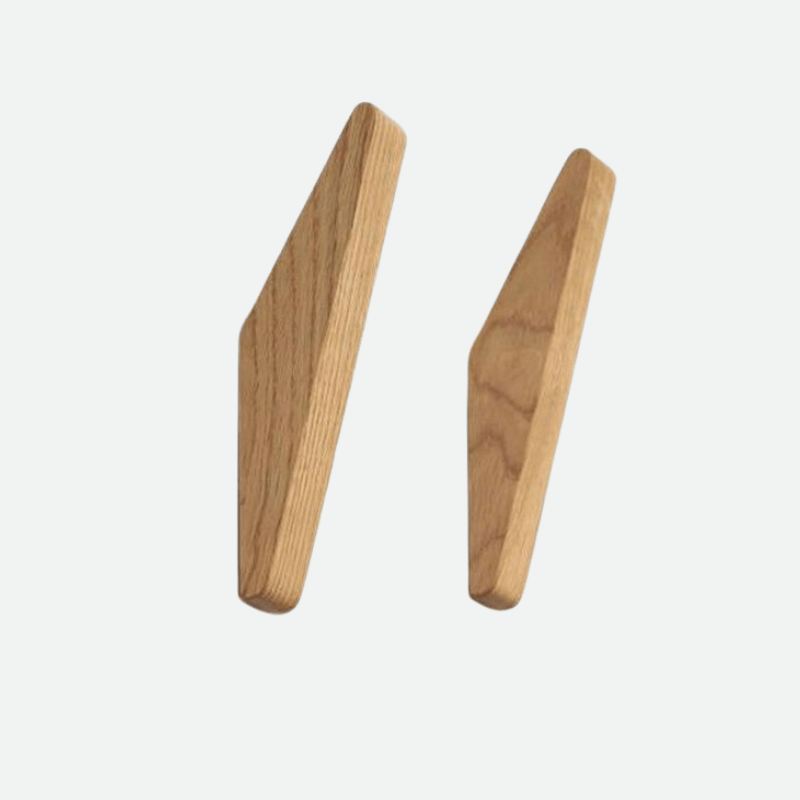 Wandkapstokken van hout · sets van 2, 4, 6 of 8