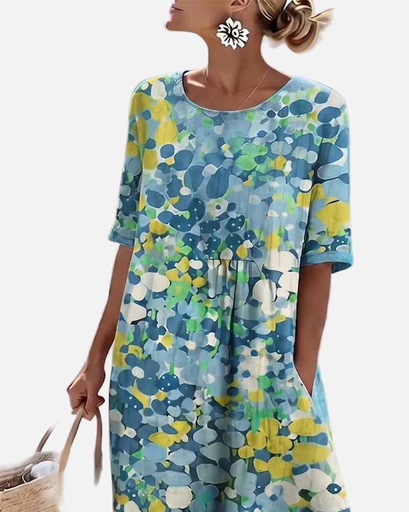 Vestido Midi Floral para Mujer | Suelto y Ligero